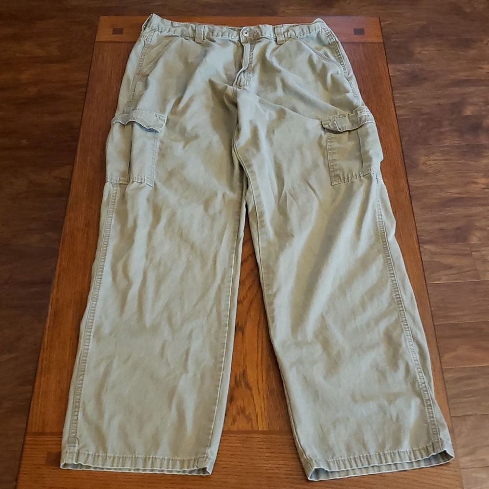Men's Olive Wrangler 34"x34" Cargo Pants